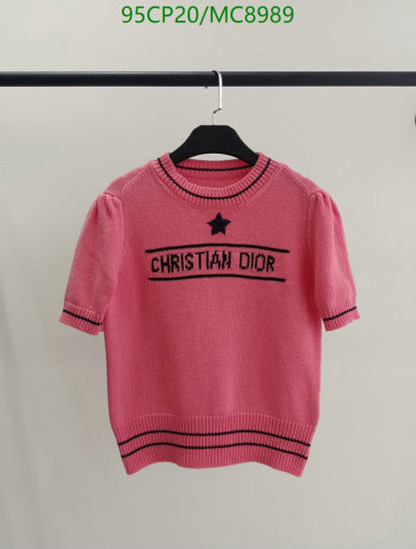 Christian Dior Pink Cotton Knit Top with Star and Short Sleeves 3 Christian Dior Pink Cotton Knit Top with Star and Short Sleeves