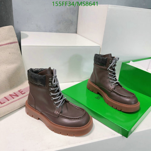 Bottega Veneta Women's Brown Leather Ankle Boots, EU35-40, Sheepskin & Cowhide 7 Women's Ankle Boots Sheepskin Cowhide Leather Lace-Up Round Toe Platform Booties