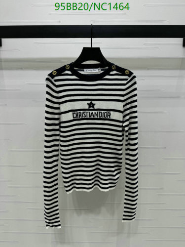 Christian Dior Striped Knit Sweater - Classic Style, Comfortable Fit