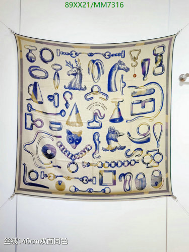 Hermes Carre Scarf In Silk Cashmere 140 x 140 cm