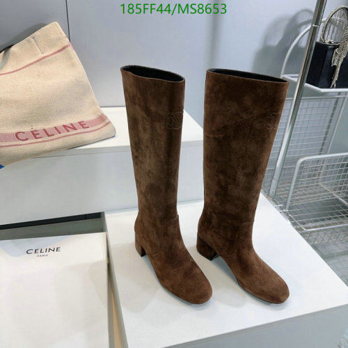 Celine Knee High Suede Boots for Women - EU35-40, 5.5cm Heel Height
