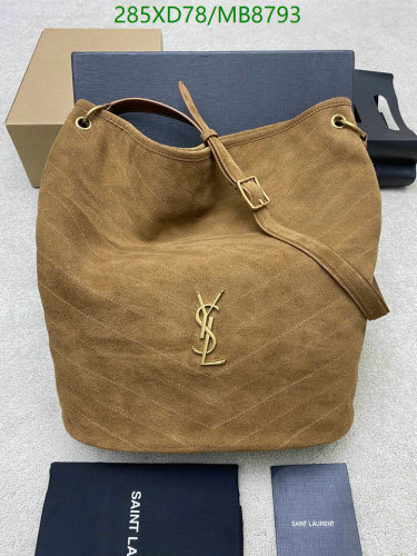 Yves Saint Laurent Brown Suede Leather Hobo Bag, 38 x 36 x 28.5cm, Model 844346