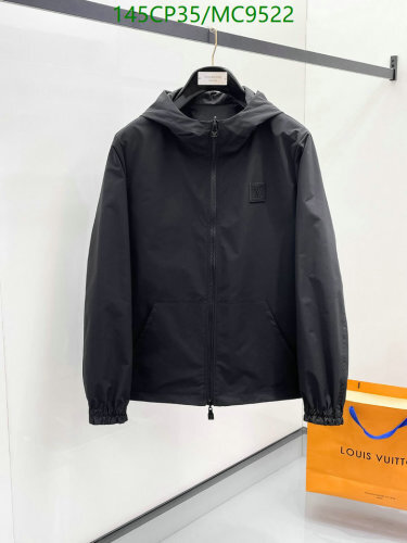 Louis Vuitton Men's Black Windbreaker Jacket with Hood, Sizes M-3XL 6 Louis Vuitton Men's Black Windbreaker Jacket with Hood, Sizes M-3XL