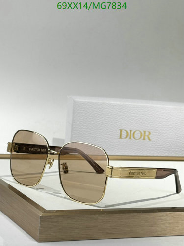 Christian Dior Sunglasses MG7834 - Gold Frame, Brown Lenses, Size 60-18-145 3 Christian Dior Sunglasses MG7834 - Gold Frame, Brown Lenses, Size 60-18-145