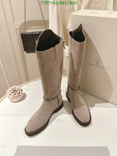 Brunello Cucinelli Women's Suede Knee-High Boots - Elegant and Durable 7 Brunello Cucinelli Women's Suede Knee-High Boots - Elegant and Durable