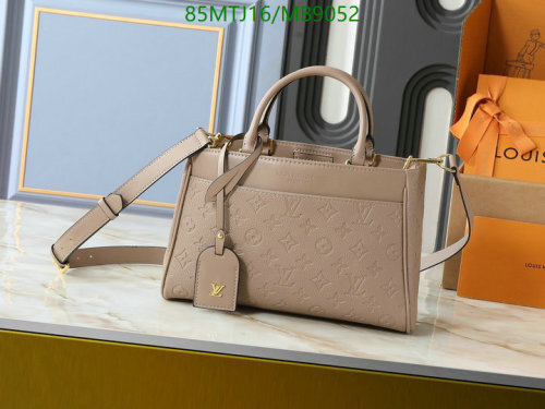 Louis Vuitton Embossed Leather Handbag, 30cm - Elegant Design & Quality Craftsmanship