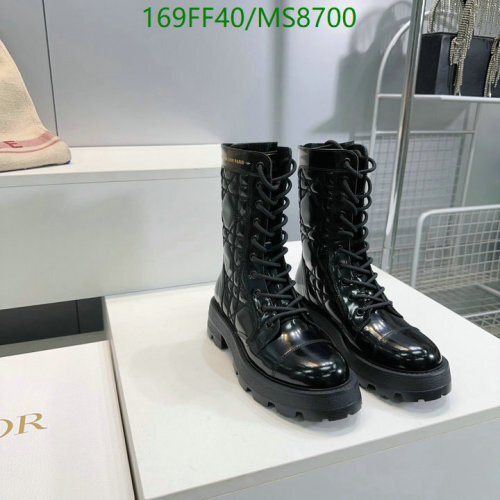 Dior-inspired Quilted Leather Combat Boots for Women | Lace-up, EU35-EU40