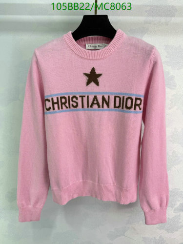 Dior Pink Wool-Cashmere Blend Sweater with Star and Logo Detailing