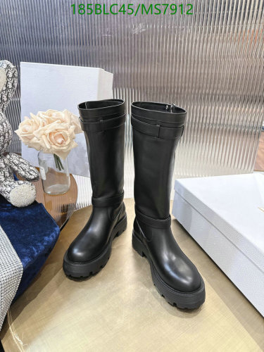 Women's Knee High Boots in Black Cowhide Leather, Platform Sole, EU35-40 2 Women's Knee High Boots in Black Cowhide Leather, Platform Sole, EU35-40