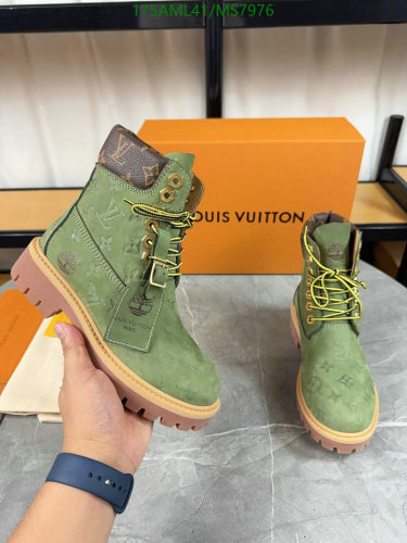 Louis Vuitton x Timberland Green Cowhide Boots MS7976 Unisex EU35-46