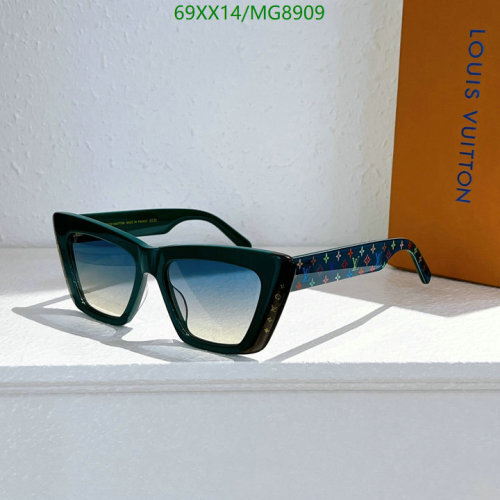 Louis Vuitton MG8909 Green Cat Eye Sunglasses | 53-17-148 7 Louis Vuitton MG8909 Green Cat Eye Sunglasses | 53-17-148