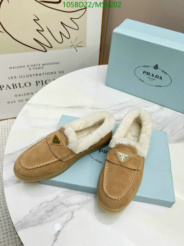 Prada Women's Suede Loafers with Shearling Lining - Comfortable & Stylish