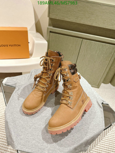 Louis Vuitton Women's Cowhide Leather Ankle Boots - MS7983