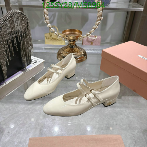 Miu Miu Women's Patent Leather Mary Jane Pumps with Block Heel 7 Miu Miu Women's Patent Leather Mary Jane Pumps with Block Heel