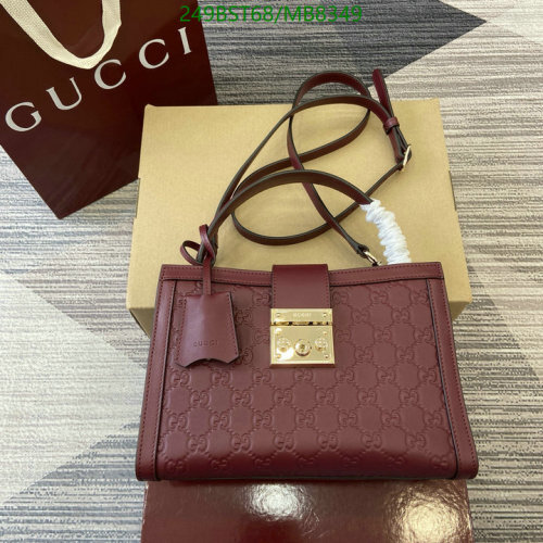 Gucci Padlock Small Shoulder Bag Burgundy Leather, 25.5 x 17.5 x 10cm