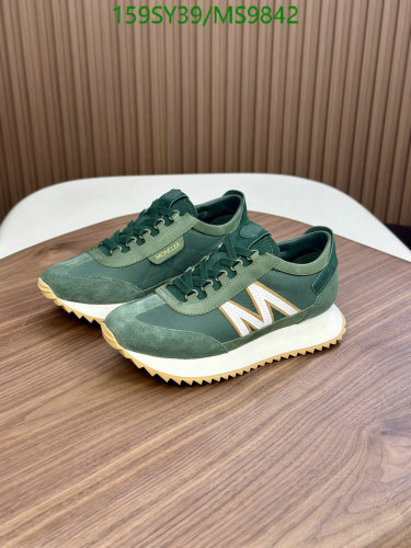 Moncler Men's MS9842 Green Cowhide Sneakers - EU38-45