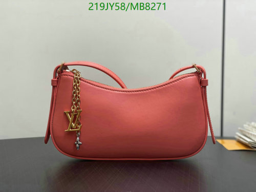 Louis Vuitton Avenue Sling Bag Genuine Leather Pink, 23 x 10 x 4 cm