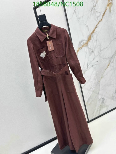 Loro Piana Women's Linen-Blend Jumpsuit with Belt - Elegant and Comfortable