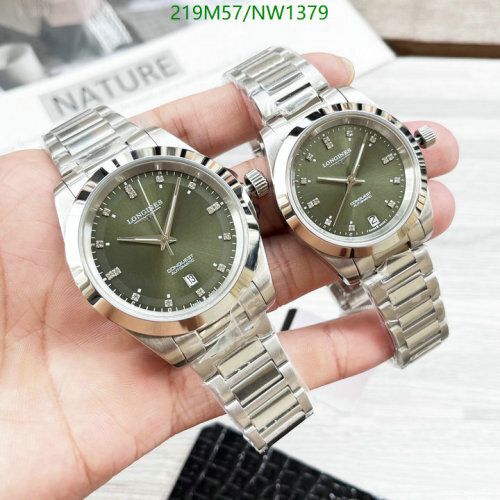 Longines Conquest Automatic Stainless Steel Watch with Green Dial, 34mm/41mm