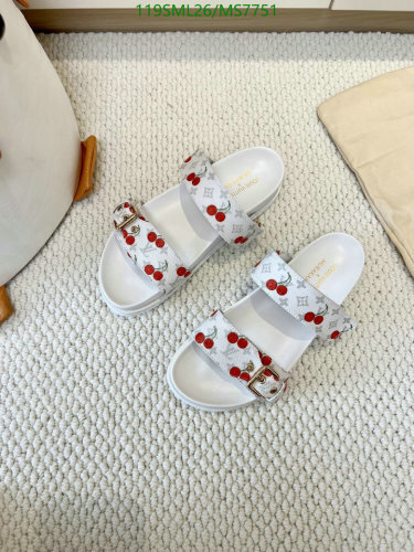 Louis Vuitton Women's White Leather Sandals with Cherry Print - Size EU35-40 7 Louis Vuitton Women's White Leather Sandals with Cherry Print - Size EU35-40