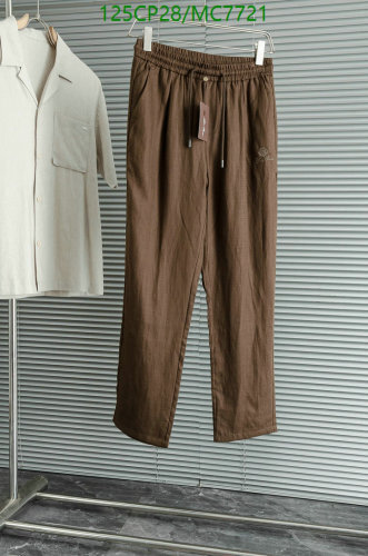 Loro Piana Brown Linen Drawstring Pants - Sizes M to 3XL