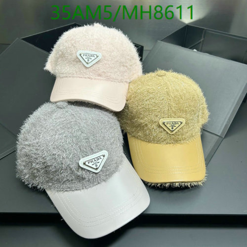 Prada MH8611 Cap - Stylish and Trendy Hat for Women, Multiple Colors