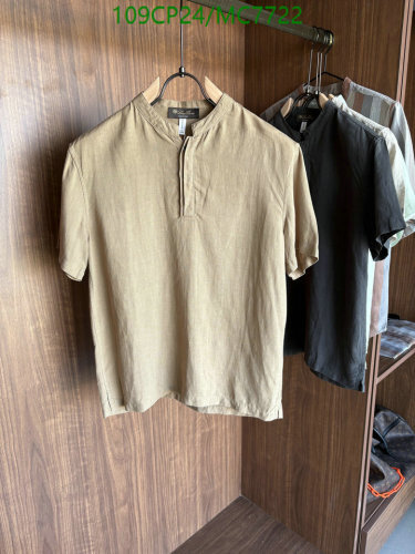 Loro Piana Linen Tencel Short-Sleeve Shirt - Lightweight & Breathable, Sizes M-3XL