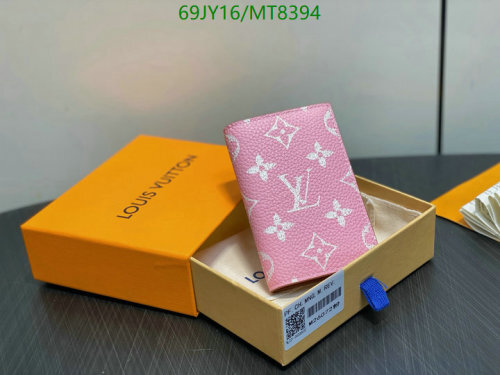 Louis Vuitton Monogram Empreinte Leather Wallet Pink Bifold Card Holder