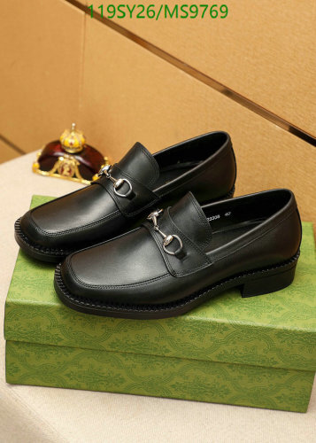 Gucci Men's Black Leather Loafers with Horsebit Detail - EU 38-45