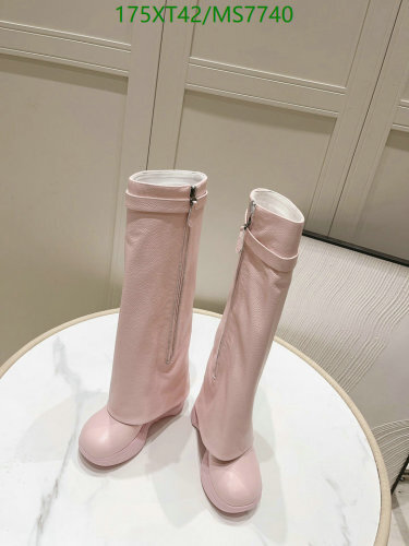 Women's Pink Cowhide Leather Knee High Boots - EU35-41 7 Women's Pink Cowhide Leather Knee High Boots - EU35-41