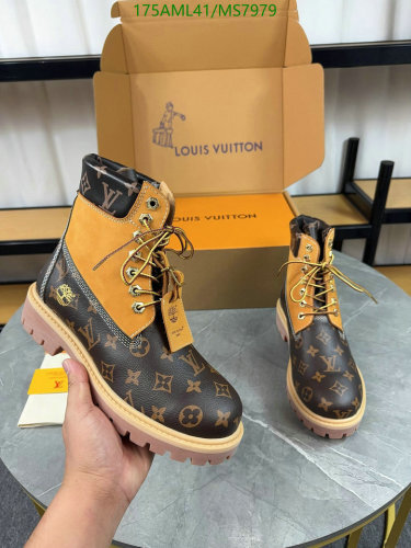 Louis Vuitton x Timberland Cowhide Leather Ankle Boots - Unisex EU35-46