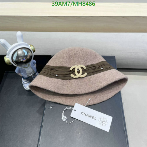 Elegant Chanel Hat with Classic Logo - Stylish & Timeless Design, Code: MH8486