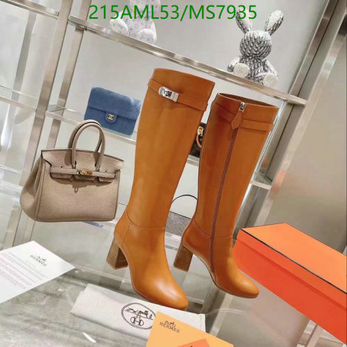 Hermès Women's Knee-High Boots in Tan Leather with 7cm Heel, EU Sizes 35-42 7 Hermès Women's Knee-High Boots in Tan Leather with 7cm Heel, EU Sizes 35-42