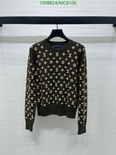 Louis Vuitton Monogram Cashmere Blend Sweater | Long Sleeve, Classic Fit