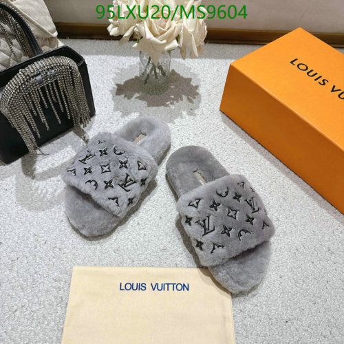 Louis Vuitton Women's Wool Cozy Slippers, Designer Style, EU Size 35-41