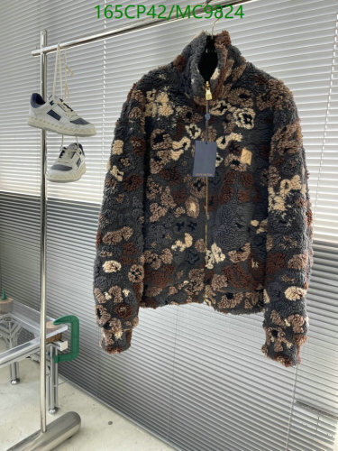 Louis Vuitton Multicolor Fleeced Zip-Up Jacket, S-XL, High-End Streetwear