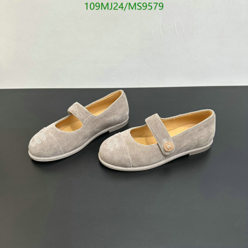 Chanel Women's MS9579 Mary Jane Flats - Sheepskin, Cowhide, Leather Sole