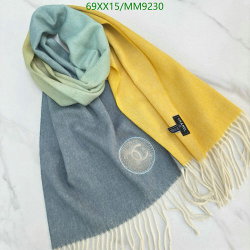 Elegant Cashmere Scarf with Iconic Logo, Soft Warm Winter Shawl 35-180cm