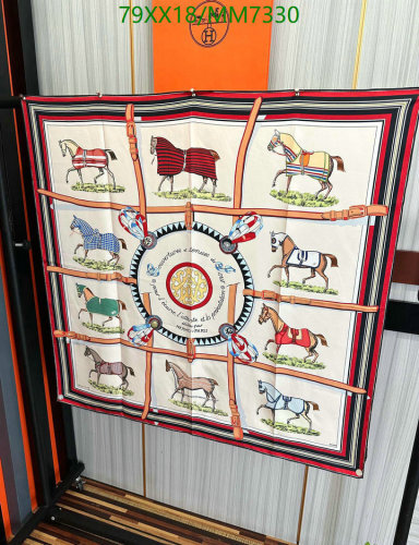Hermes Silk Scarf, 90x90cm - Exquisite Horse Design