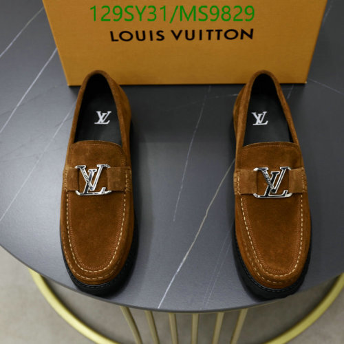 Louis Vuitton Men's Suede Loafers with Silver-Tone Hardware, EU Size 38-45