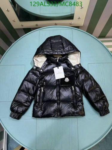 Moncler Kids Black Down Puffer Jacket with Hood | Sizes 110-160cm