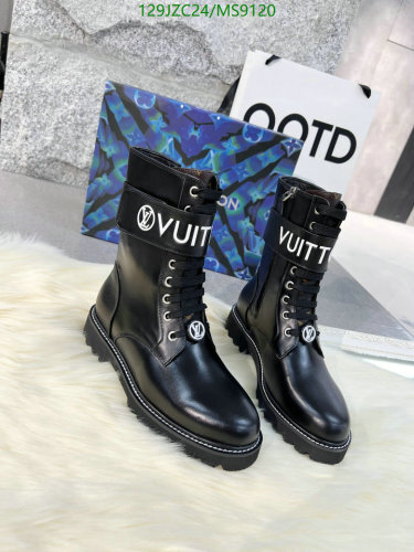 Louis Vuitton Black Leather Ankle Boots for Women - EU 35-42