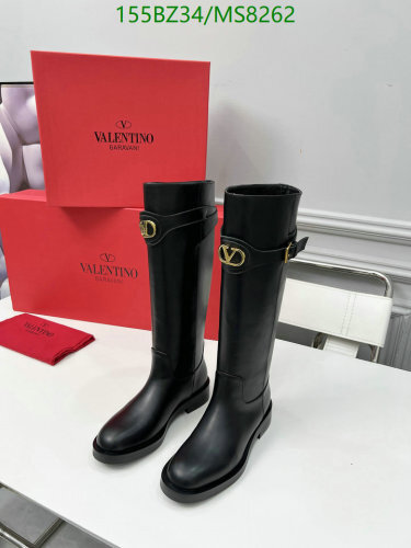 Valentino Garavani Women's Black Leather Knee-High Boots, EU35-EU41