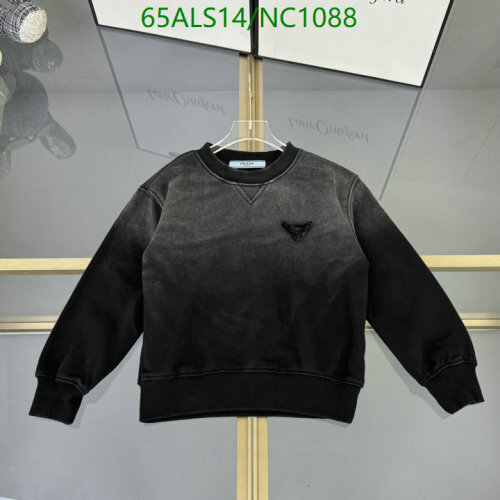 Prada Kids' Black Ombre Cotton Sweatshirt | Sizes 100-150