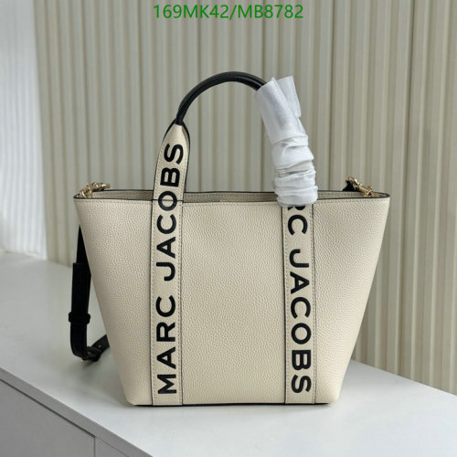 Marc Jacobs Women's Cream Cowhide Leather Small The Tote Bag 23*22*12cm
