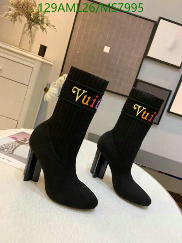 Louis Vuitton Women's Black Sock Boots with 10cm Heel - EU35-42 6 Louis Vuitton Women's Black Sock Boots with 10cm Heel - EU35-42