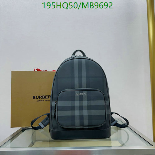 Burberry Check Backpack, 30 x 12 x 44cm, Stylish and Durable - MB9692