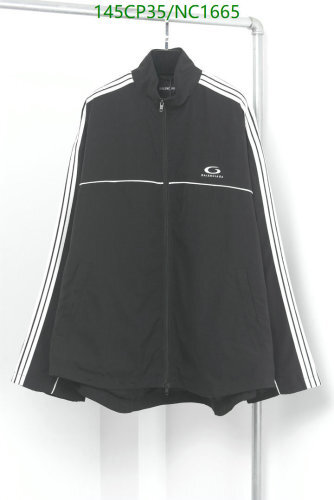 Balenciaga Black Track Jacket with White Stripes - Sizes 44-48