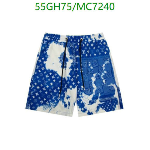 Louis Vuitton Men's Blue/White Cotton Shorts - Stylish Summer Apparel