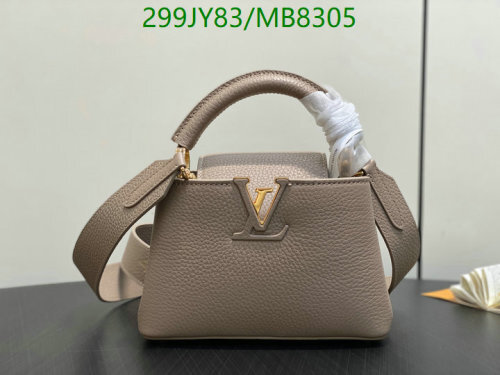 Louis Vuitton Leather Top Handle Bag 21 cm - Model 56071